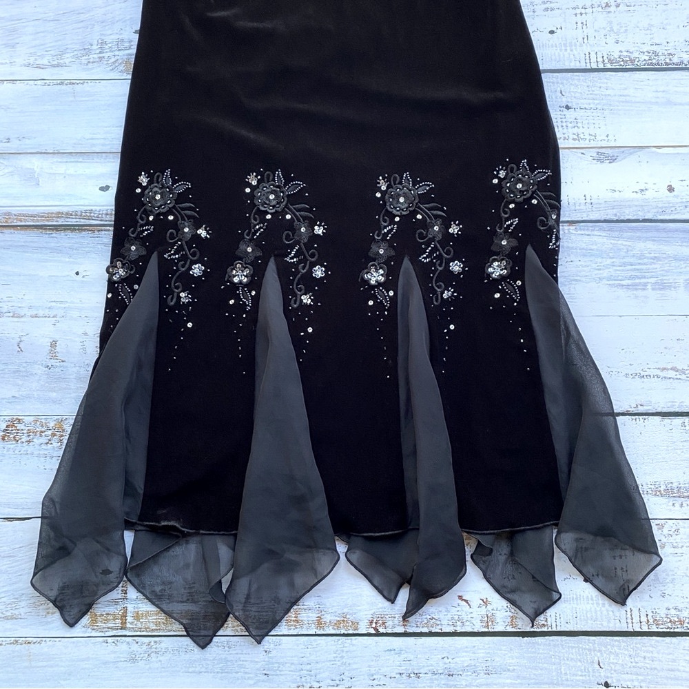 SL Fashions 20s Flapper Gatsby Dress Kerchief Hem Costume Halloween Womens 10 P